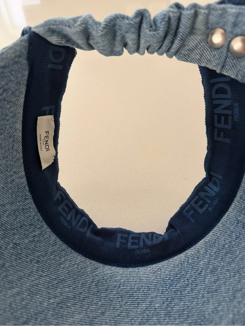 FENDI Denim FF Visor